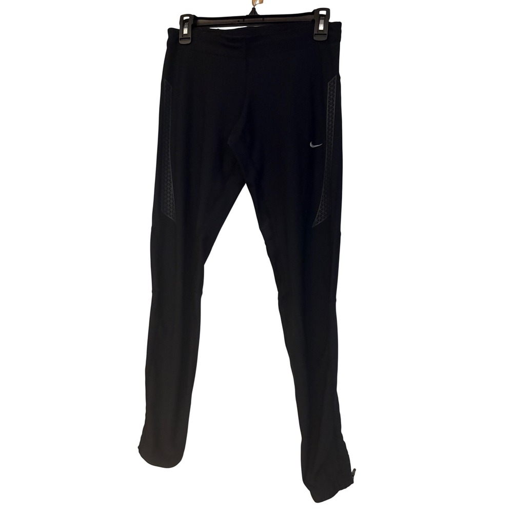 Nike Dri-FIT Mens Black Running Tights Reflective Athletic Leggings 546656-010 M